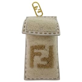 Fendi-Fendi FF Smartphone Case Fur Day Limited Bag Charm-White