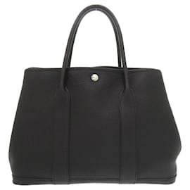 Hermès-Hermes Garden PM Negonda Black Tote Bag-Black