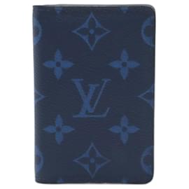 Louis Vuitton-Louis Vuitton Taigarama Organizer De Poche Card Case-Blue