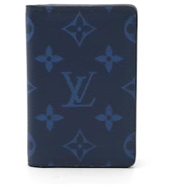 Louis Vuitton-Louis Vuitton Taigarama Organizer De Poche Card Case-Blue