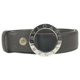 Bulgari Cinto de couro marrom Bvlgari Marrom