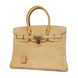Hermès-Hermes Birkin 30 Handbag in Dalmatian Orange-Orange