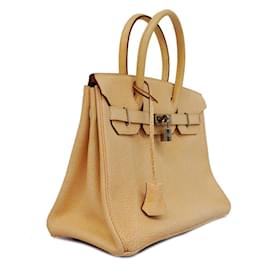 Hermès-Hermes Birkin 30 Handbag in Dalmatian Orange-Orange