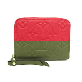 Louis Vuitton-Louis Vuitton Monogram Empreinte Zippy Coin Purse-Red