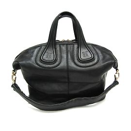 Givenchy Nightingale Black Leather Handbag Black