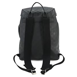 Gucci-Gucci Guccissima Leather Backpack-Black