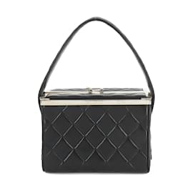 Chanel-Chanel Matelasse Vanity Handbag-Black