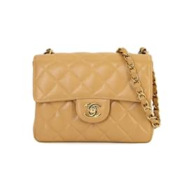 Chanel-Chanel Matelasse Chain Shoulder Bag-Beige