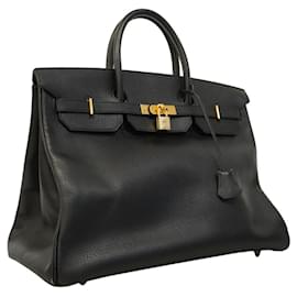 Hermès-Hermes Birkin 40 Handbag-Black