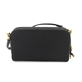 Christian Dior-Christian Dior Caro Double Pouch Shoulder Bag-Black