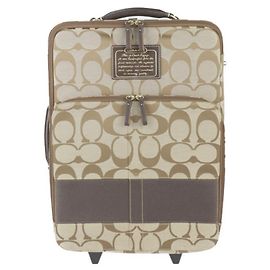 Bolsa de transporte COACH Signature Marrom Bege