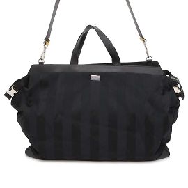 Fendi Boston Bag Peekaboo Iconic Large Black Yellow