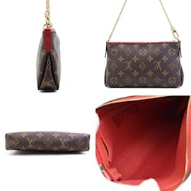 Louis Vuitton-Louis Vuitton Monogram Pallas Handbag-Brown,Red,Monogram
