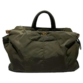 Fendi-Fendi Peekaboo Iconic Large Handbag-Khaki