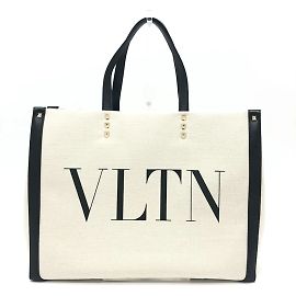 Borsa Tote Valentino Rockstud Marrone Nero