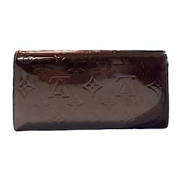 Louis Vuitton-Louis Vuitton Portefeuille Sarah Monogram Vernis Long Wallet-Dark red,Purple