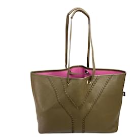 Sac à main réversible Neo Double Yves Saint Laurent Rose Gris anthracite