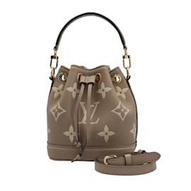 Louis Vuitton-Louis Vuitton Nano Noe Empreinte Shoulder Bag-Beige