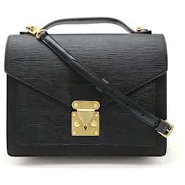 Louis Vuitton-Louis Vuitton Epi Monceau Second Bag-Black