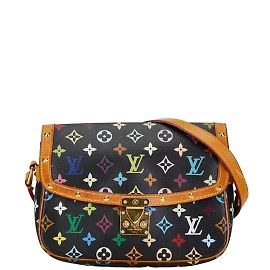 Sac à épaule Sologne Monogram Multicolore Louis Vuitton Marron Noir Multicolore