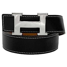 Hermès-Hermes Constance H Belt-Brown,Black