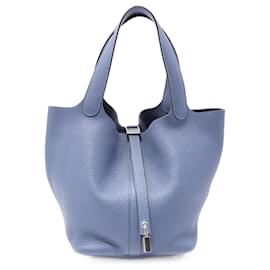 Hermès-Hermes Picotin Lock MM Handtasche-Blau,Marineblau