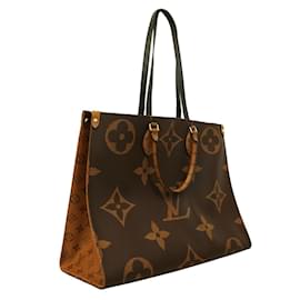 Louis Vuitton-Louis Vuitton Monogram Giant On The Go GM Handtasche-Braun