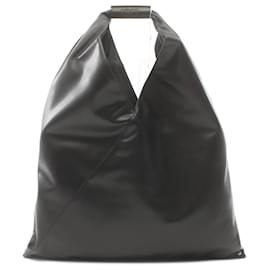 Maison Martin Margiela-Schwarze Leder-Tote von MM6 Maison Margiela-Schwarz