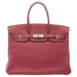 Hermès-Hermes Birkin 35 Handbag in Red-Red