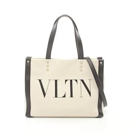 Valentino Garavani-VLTN Rockstud Tote Bag von Valentino Garavani-Schwarz,Roh