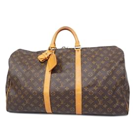 Louis Vuitton-Louis Vuitton Monogram Keepall 55 Boston Tasche-Braun