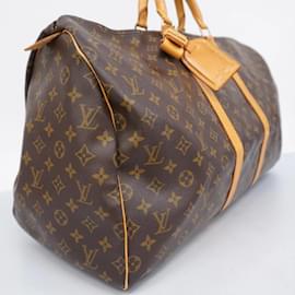 Louis Vuitton-Louis Vuitton Monogram Keepall 55 Boston Tasche-Braun