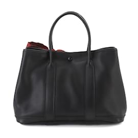 Hermès-Hermes Schwarze Swift-Leder-Tasche-Schwarz