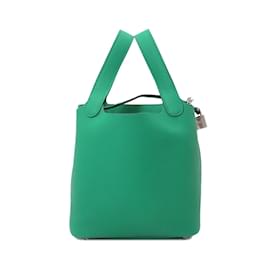 Hermès-Hermes Picotin Lock 18 PM Handbag-Light green