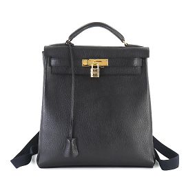Mochila GM Kelly da Hermès Preto