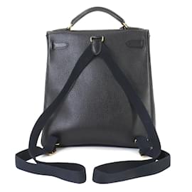 Hermès-Hermès Kelly GM Rucksack-Schwarz