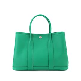 Hermès-Hermes Garden 30 TPM Tote Bag-Light green