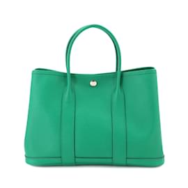 Hermès-Hermes Garden 30 TPM Tote Bag-Hellgrün