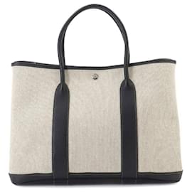 Hermès-Hermes Garden 36 PM Tote Bag-Brown,Black