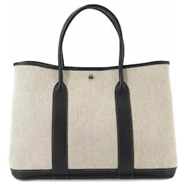 Hermès-PM Tote Bag Hermes Garden 36-Braun,Schwarz