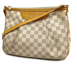 Louis Vuitton-Louis Vuitton Damier Azur Sikrassa PM Shoulder Bag-White