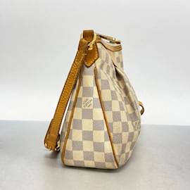 Louis Vuitton-Sikrassa PM Schultertasche Damier Azur Louis Vuitton-Weiß