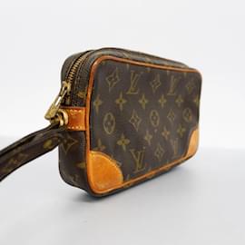 Louis Vuitton-Louis Vuitton Monogram Marly Dragonne PM Clutch Tasche-Braun