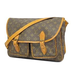 Louis Vuitton-Louis Vuitton Monogram Gibessier Shoulder Bag-Brown