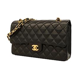 Chanel-Schultertasche aus schwarzem Lammleder von Chanel-Schwarz