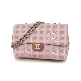 Chanel-Chanel Pink Nylon Shoulder Bag-Pink