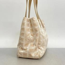 Chanel-Chanel Beiger Nylon-Shopper-Beige