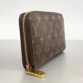 Louis Vuitton-Louis Vuitton Langbörse Monogram Zippy M42616-Braun