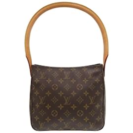 Louis Vuitton-Louis Vuitton Monogram Looping MM Shoulder Bag-Brown,Monogram
