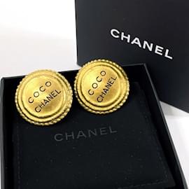 Chanel-Chanel Gold Plated Clip Earrings-Golden